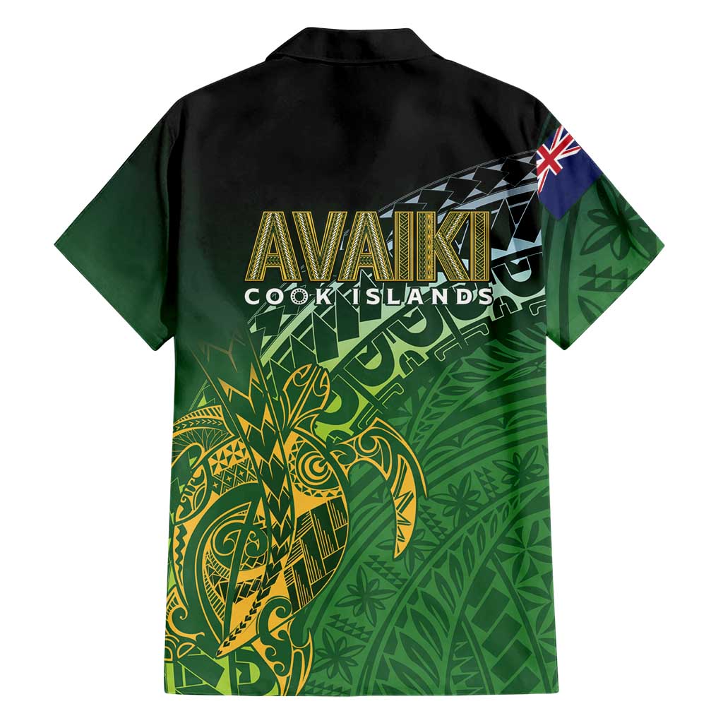 Cook Islands Rugby Kuki Avaiki Family Matching Long Sleeve Bodycon Dress and Hawaiian Shirt Tribal Turtle LT7 - Polynesian Pride