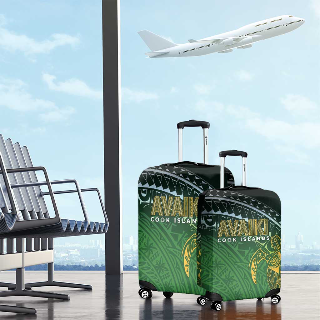 Cook Islands Rugby Kuki Avaiki Luggage Cover Tribal Turtle - Polynesian Pride