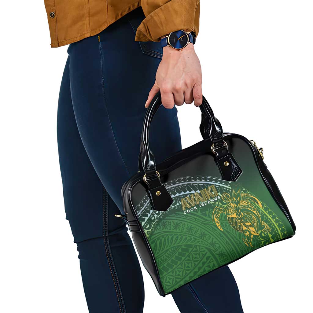 Cook Islands Rugby Kuki Avaiki Shoulder Handbag Tribal Turtle - Polynesian Pride