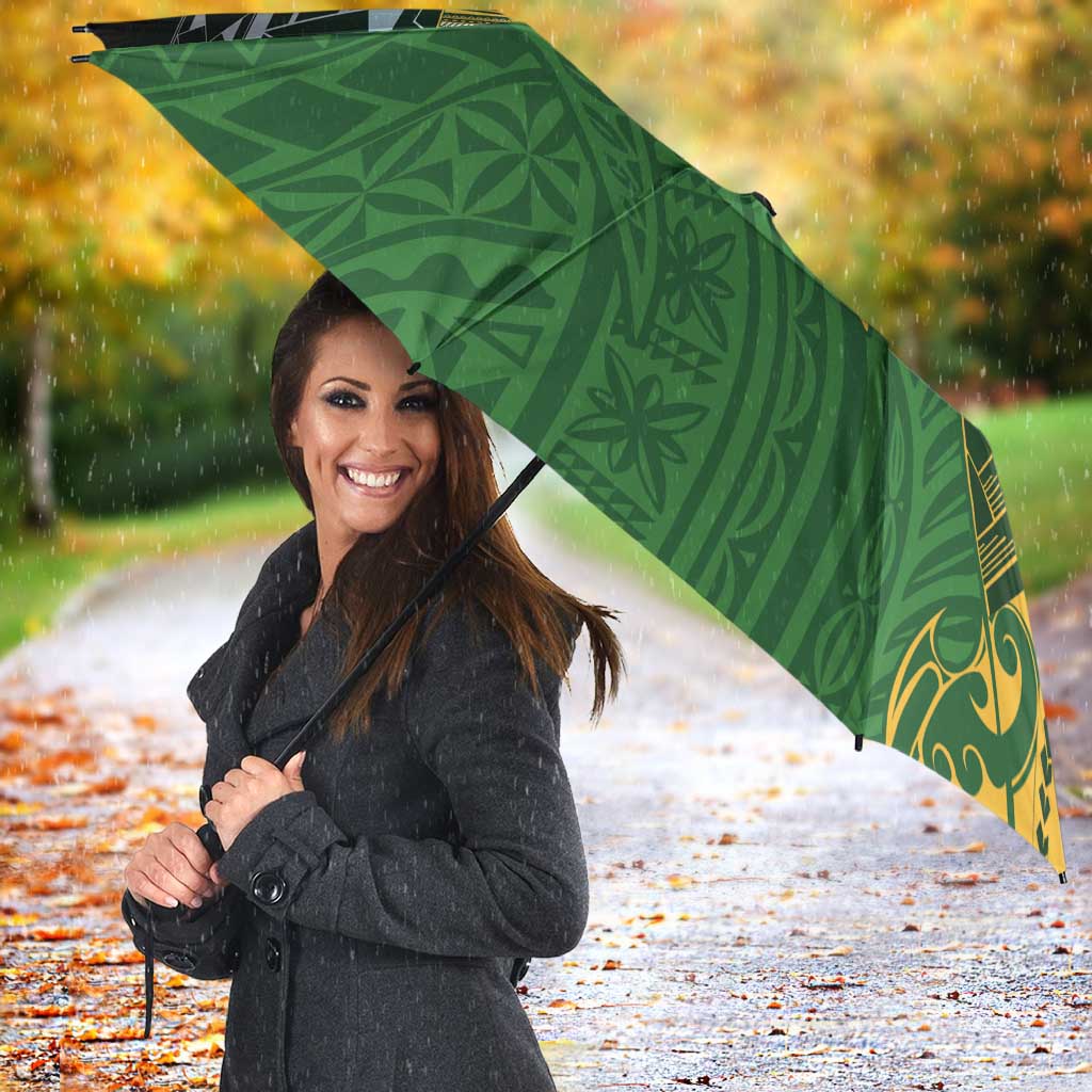Cook Islands Rugby Kuki Avaiki Umbrella Tribal Turtle - Polynesian Pride