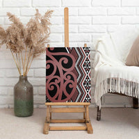 Maori Taniko Patterns Canvas Wall Art Brown Patiki Motifs Mix Whakairo Ngaru LT7 - Polynesian Pride