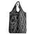 Maori Taniko Patterns Grocery Bag Black Patiki Motifs Mix Whakairo Ngaru