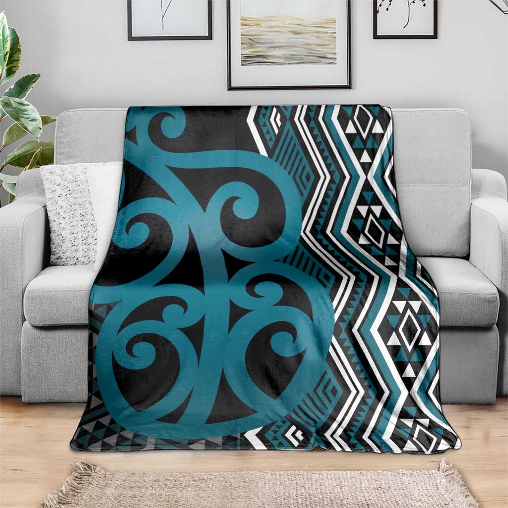 Maori Taniko Patterns Blanket Azure Patiki Motifs Mix Whakairo Ngaru