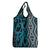 Maori Taniko Patterns Grocery Bag Azure Patiki Motifs Mix Whakairo Ngaru