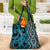 Maori Taniko Patterns Grocery Bag Azure Patiki Motifs Mix Whakairo Ngaru