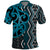Maori Taniko Patterns Polo Shirt Azure Patiki Motifs Mix Whakairo Ngaru
