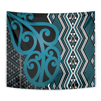 Maori Taniko Patterns Tapestry Azure Patiki Motifs Mix Whakairo Ngaru