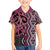 Maori Taniko Patterns Hawaiian Shirt Pink Patiki Motifs Mix Whakairo Ngaru