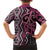 Maori Taniko Patterns Hawaiian Shirt Pink Patiki Motifs Mix Whakairo Ngaru
