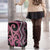 Maori Taniko Patterns Luggage Cover Pink Patiki Motifs Mix Whakairo Ngaru