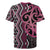 Maori Taniko Patterns Rugby Jersey Pink Patiki Motifs Mix Whakairo Ngaru