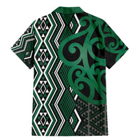 Maori Taniko Patterns Family Matching Mermaid Dress and Hawaiian Shirt Pounamu Patiki Motifs Mix Whakairo Ngaru LT7 - Polynesian Pride