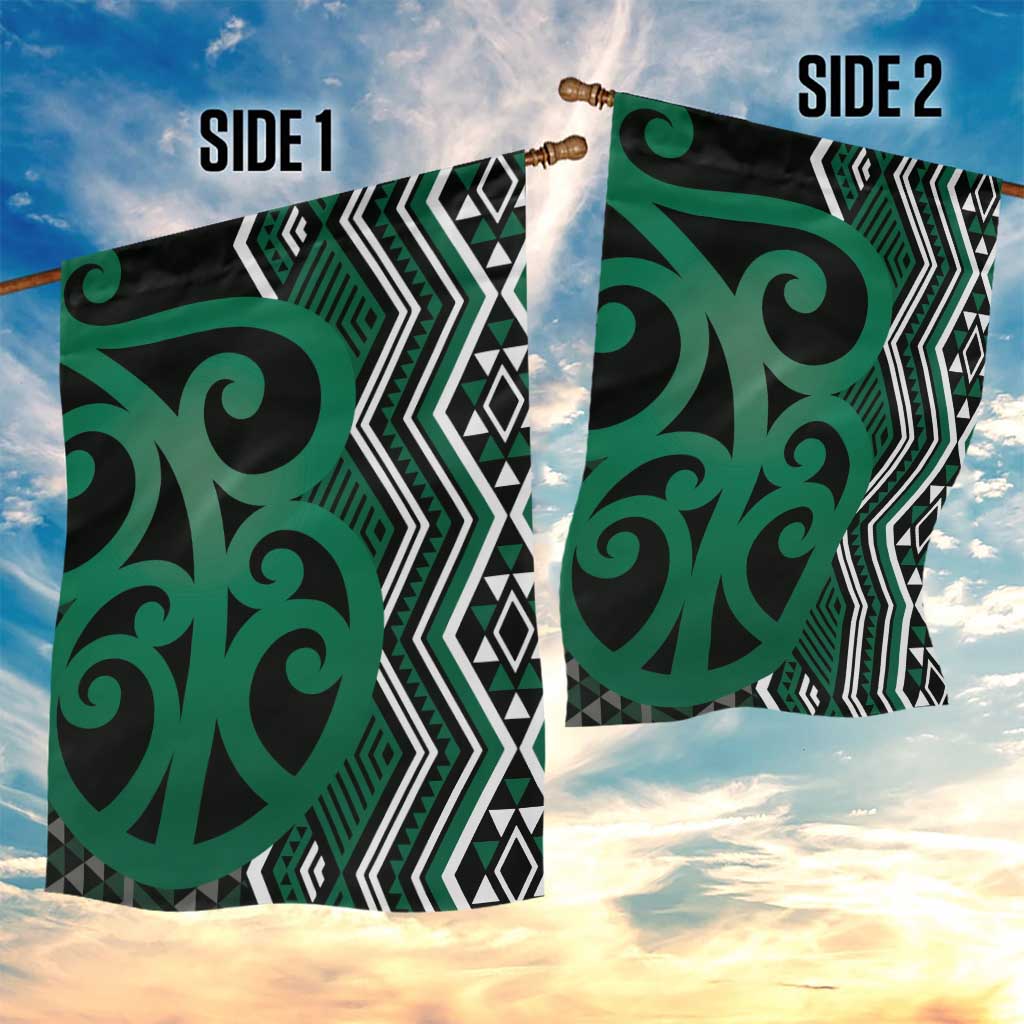 Maori Taniko Patterns Garden Flag Pounamu Patiki Motifs Mix Whakairo Ngaru