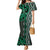 Maori Taniko Patterns Mermaid Dress Pounamu Patiki Motifs Mix Whakairo Ngaru