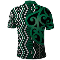 Maori Taniko Patterns Polo Shirt Pounamu Patiki Motifs Mix Whakairo Ngaru