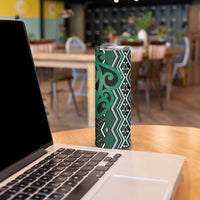 Maori Taniko Patterns Skinny Tumbler Pounamu Patiki Motifs Mix Whakairo Ngaru LT7 - Polynesian Pride