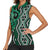 Maori Taniko Patterns Women Sleeveless Polo Shirt Pounamu Patiki Motifs Mix Whakairo Ngaru