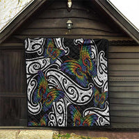 Aotearoa Takatapui Pride Quilt Rainbow Butterfly - Free To Love LT7 - Polynesian Pride