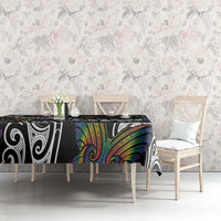 Aotearoa Takatapui Pride Tablecloth Rainbow Butterfly - Free To Love
