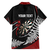 New Zealand Darts Personalised Family Matching Long Sleeve Bodycon Dress and Hawaiian Shirt Silver Fern Dynamic LT7 - Polynesian Pride