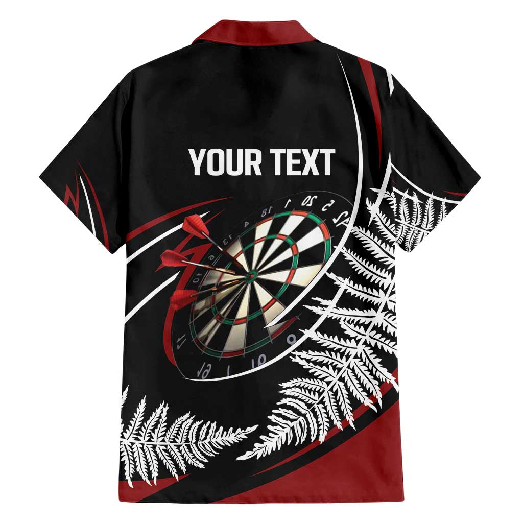 New Zealand Darts Personalised Family Matching Short Sleeve Bodycon Dress and Hawaiian Shirt Silver Fern Dynamic LT7 - Polynesian Pride