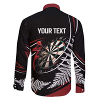 New Zealand Darts Personalised Family Matching Tank Maxi Dress and Hawaiian Shirt Silver Fern Dynamic LT7 - Polynesian Pride