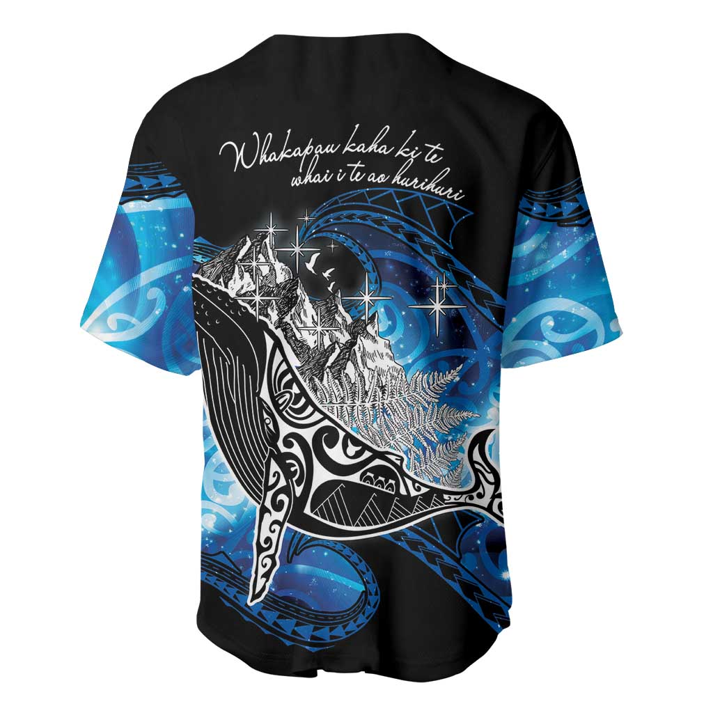 Maori Matariki Te Araroa Paikea Starry Baseball Jersey Tangaroa Whakatauki