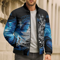 Maori Matariki Te Araroa Paikea Starry Bomber Puffer Jacket Tangaroa Whakatauki