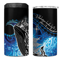 Maori Matariki Te Araroa Paikea Starry 4 in 1 Can Cooler Tumbler Tangaroa Whakatauki