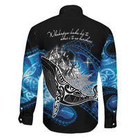 Maori Matariki Te Araroa Paikea Starry Family Matching Off The Shoulder Long Sleeve Dress and Hawaiian Shirt Tangaroa Whakatauki LT7 - Polynesian Pride