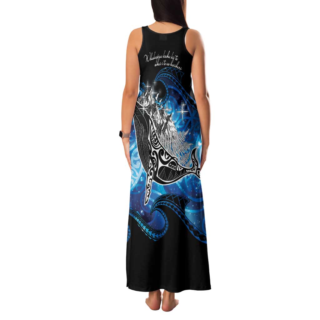 Maori Matariki Te Araroa Paikea Starry Family Matching Tank Maxi Dress and Hawaiian Shirt Tangaroa Whakatauki LT7 - Polynesian Pride