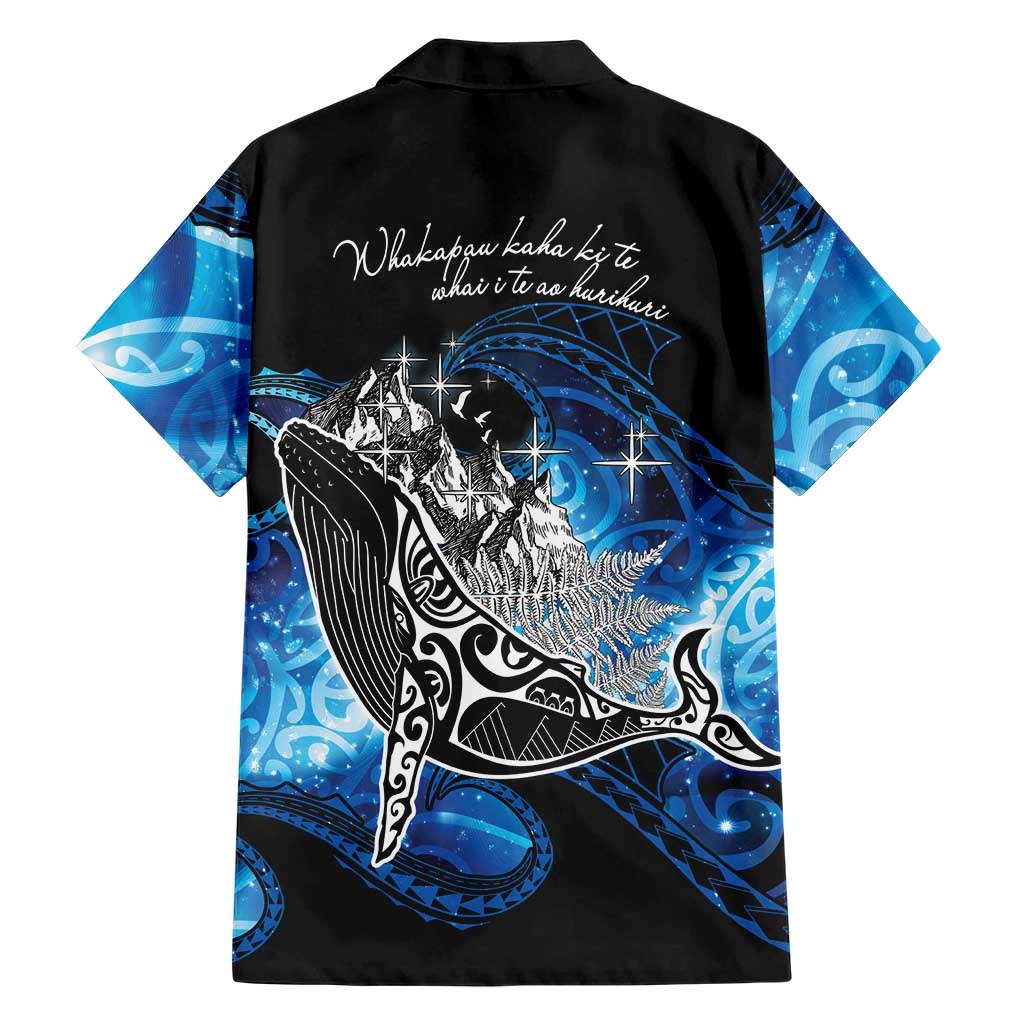Maori Matariki Te Araroa Paikea Starry Hawaiian Shirt Tangaroa Whakatauki