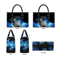 Maori Matariki Te Araroa Paikea Starry Leather Bag Tangaroa Whakatauki