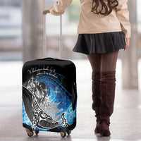 Maori Matariki Te Araroa Paikea Starry Luggage Cover Tangaroa Whakatauki