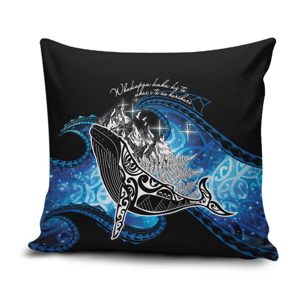 Maori Matariki Te Araroa Paikea Starry Pillow Cover Tangaroa Whakatauki
