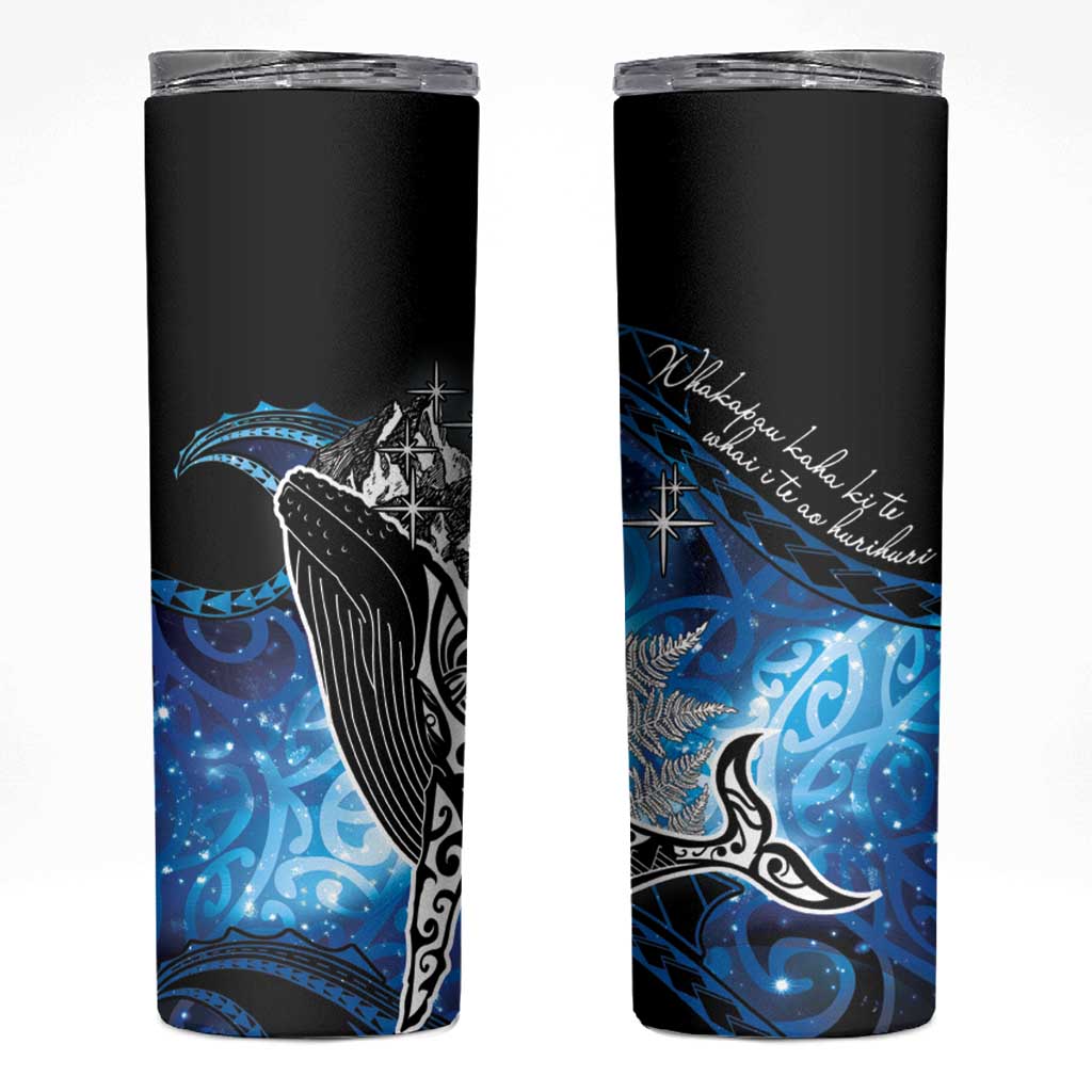 Maori Matariki Te Araroa Paikea Starry Skinny Tumbler Tangaroa Whakatauki