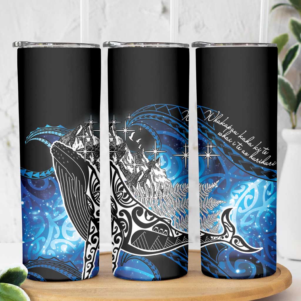 Maori Matariki Te Araroa Paikea Starry Skinny Tumbler Tangaroa Whakatauki