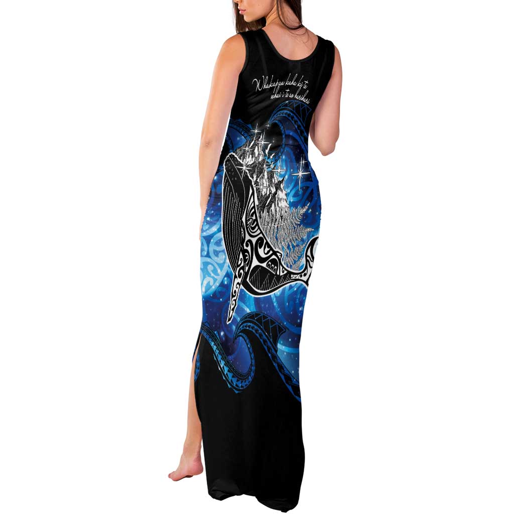 Maori Matariki Te Araroa Paikea Starry Tank Maxi Dress Tangaroa Whakatauki