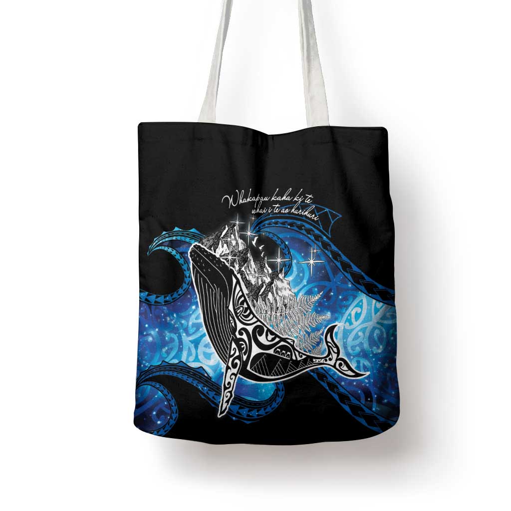 Maori Matariki Te Araroa Paikea Starry Tote Bag Tangaroa Whakatauki