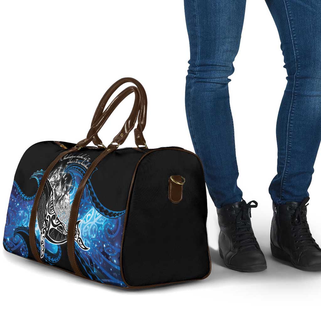 Maori Matariki Te Araroa Paikea Starry Travel Bag Tangaroa Whakatauki