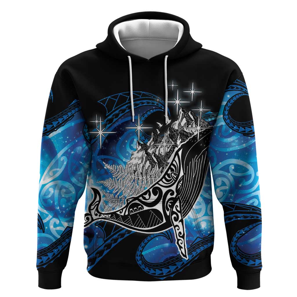 Maori Matariki Te Araroa Paikea Starry Zip Hoodie Tangaroa Whakatauki