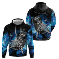 Maori Matariki Te Araroa Paikea Starry Zip Hoodie Tangaroa Whakatauki