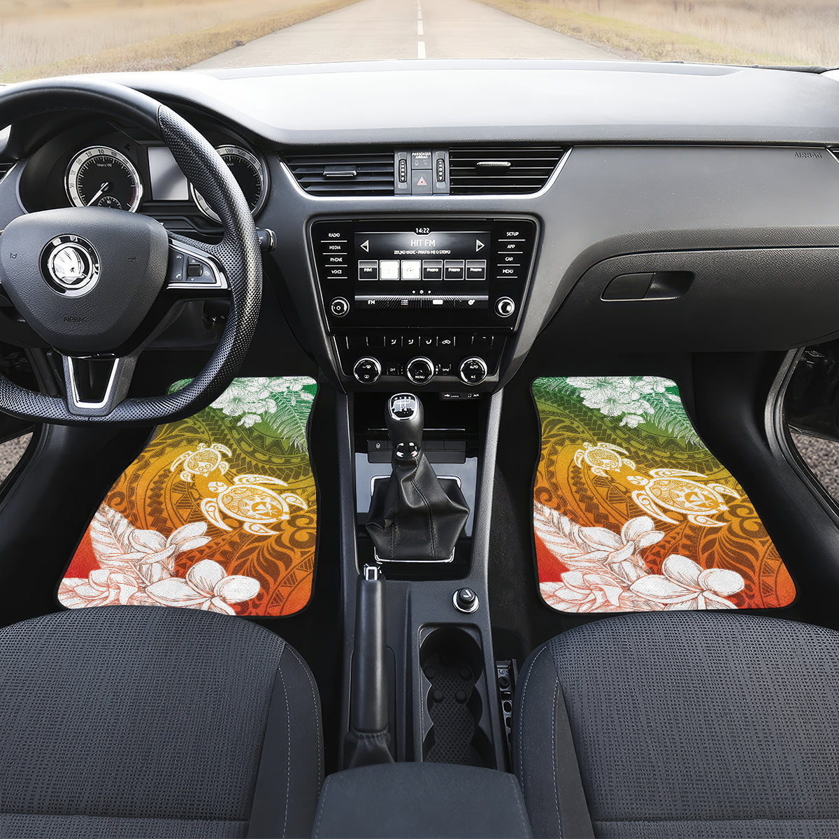 Kanaka Maoli Hawaii Flag Day Car Mats Vibrant Frangipani