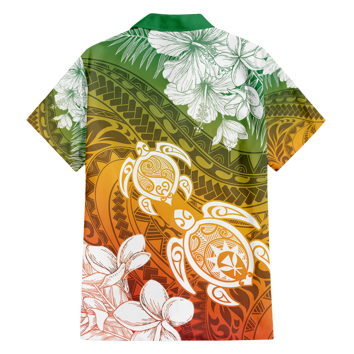 Kanaka Maoli Hawaii Flag Day Family Matching Off The Shoulder Long Sleeve Dress and Hawaiian Shirt Vibrant Frangipani LT7 - Polynesian Pride