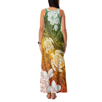Kanaka Maoli Hawaii Flag Day Family Matching Tank Maxi Dress and Hawaiian Shirt Vibrant Frangipani LT7 - Polynesian Pride