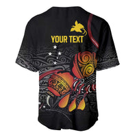 Personalized Papua New Guinea Milne Bay Baseball Jersey Bagi Necklace Mix Lime Pot Grunge LT7 - Polynesian Pride