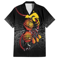 Personalized Papua New Guinea Milne Bay Family Matching Long Sleeve Bodycon Dress and Hawaiian Shirt Bagi Necklace Mix Lime Pot Grunge LT7 Dad's Shirt - Short Sleeve Black - Polynesian Pride