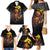 Personalized Papua New Guinea Milne Bay Family Matching Mermaid Dress and Hawaiian Shirt Bagi Necklace Mix Lime Pot Grunge