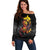 Personalized Papua New Guinea Milne Bay Off Shoulder Sweater Bagi Necklace Mix Lime Pot Grunge