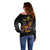 Personalized Papua New Guinea Milne Bay Off Shoulder Sweater Bagi Necklace Mix Lime Pot Grunge